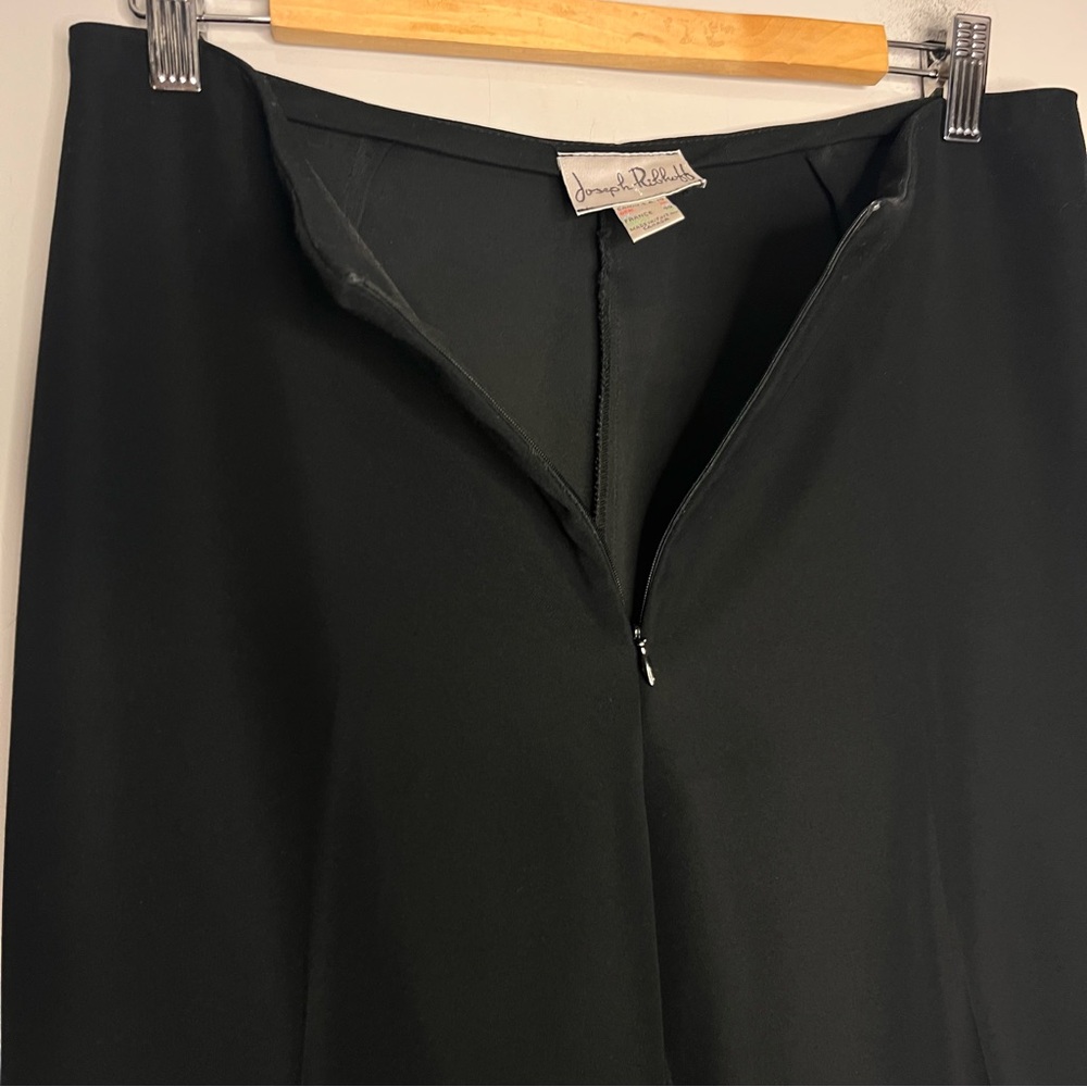 Joseph Ribkoff High Waisted Front Zip Black Dress Pants Straight Leg, size 10 - Picture 4 of 12